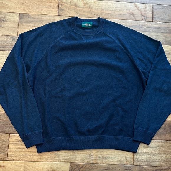 Alan Paine England cotton silk and cashmere blend sweater